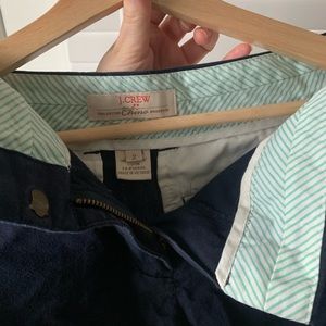J. Crew Size 2 Navy Chino Shorts